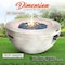 Serenelife Propane Gas Fire Pit Table - 40,000 BTU Round Gas Firepits with Cover for Outside SLFPBAL - alternate 1